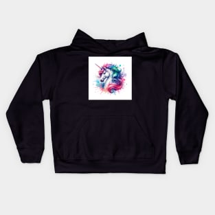 Unicorn Study - Fantasy AI Kids Hoodie